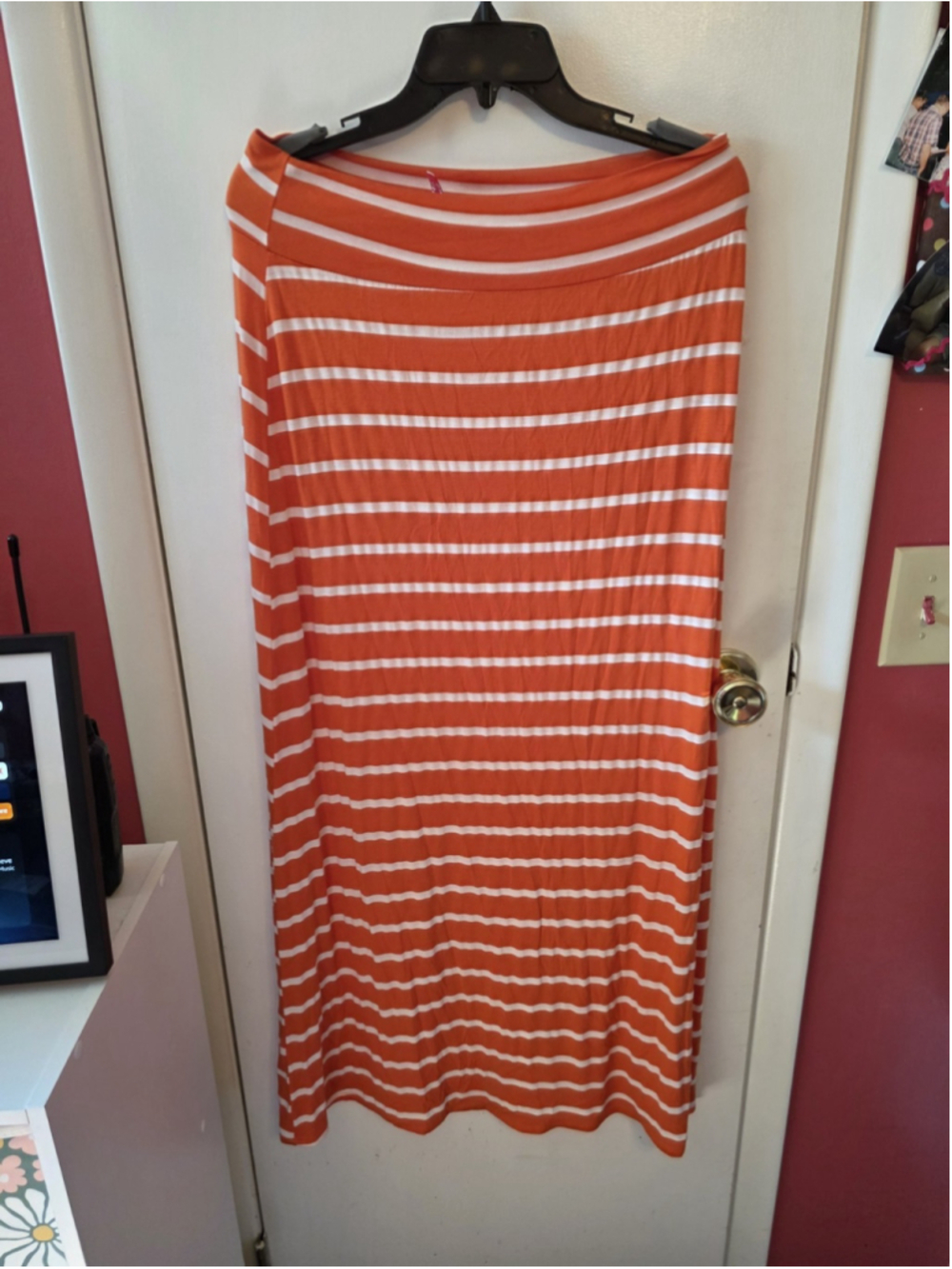 J Mode Women's Striped Maxi Length Skirt Size XL